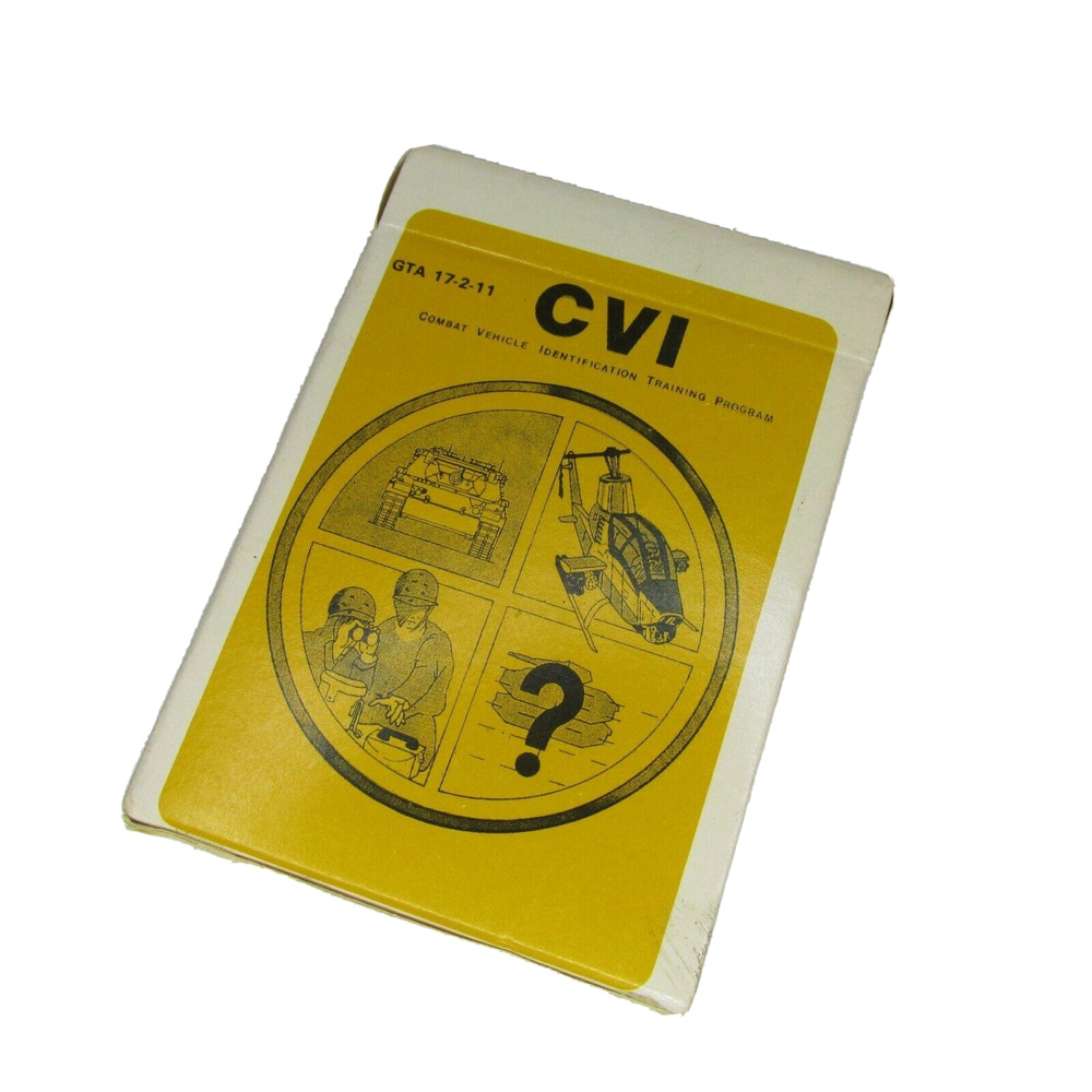 1985 Army Training Cards 17-2-11 Combat Vehicle Identification Study CVI